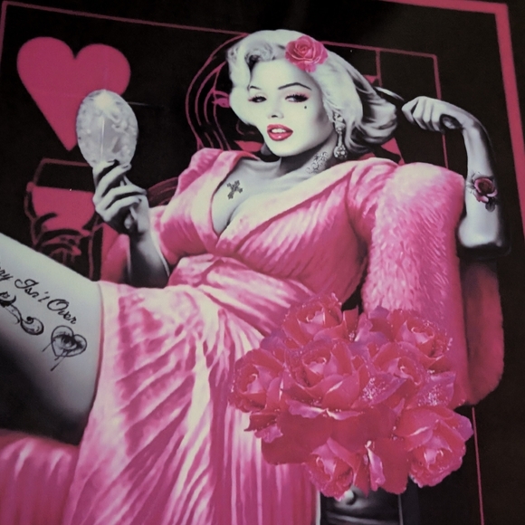 Marilyn Monroe  pink GANGSTER Art  poster - Picture 7 of 9